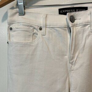 EXPRESS Women's White Skinny Jeans